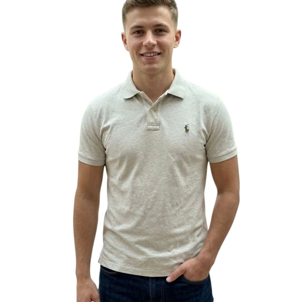Polo Ralph Lauren Men's Custom Slim Fit Size Small Pony Dune Top Collared